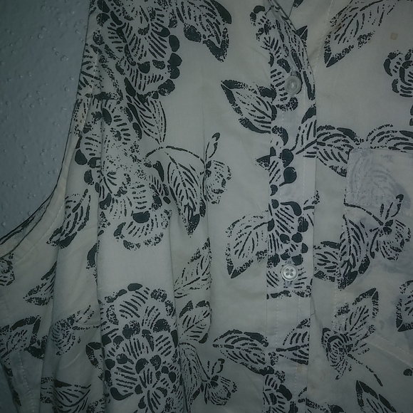 Banana Republic 4 Batik Sleeveless Cotton Button Down Front Collared Shirt Dress - Picture 6 of 9